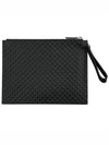 GG Micro Ssima Strap Clutch Bag Black - GUCCI - BALAAN 6