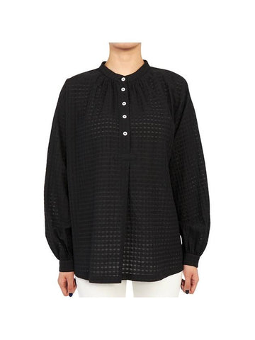 Flora Orphanwork Tartan Blouse Black - A.P.C. - BALAAN 1