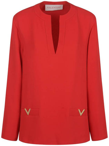 Valentino Shirts Red - VALENTINO - BALAAN 1