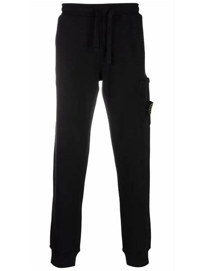 Men's Wappen Patch Training Jogger Pants Black - STONE ISLAND - BALAAN 2