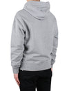 Small Heart Logo Cotton Hoodie Grey - AMI - BALAAN 5