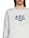 Women's Tina Logo Sweat Sweatshirt Heather Ecru - A.P.C. - BALAAN 11