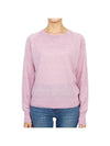 Women's Crew Neck Wool Knit Top Light Pink - VANESSA BRUNO - BALAAN 2