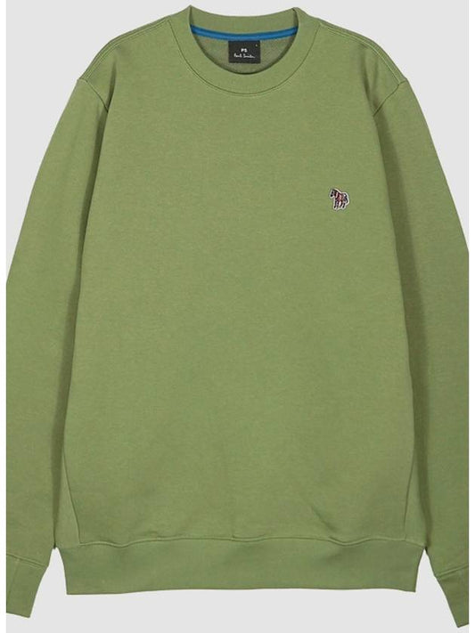 Zebra Logo Cotton Sweatshirt Green - PAUL SMITH - BALAAN 2