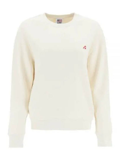 Women's Tennis Academy Sweatshirt Beige - AUTRY - BALAAN 2