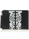 Universal Passport Leather Clutch Bag Black - BURBERRY - BALAAN 2