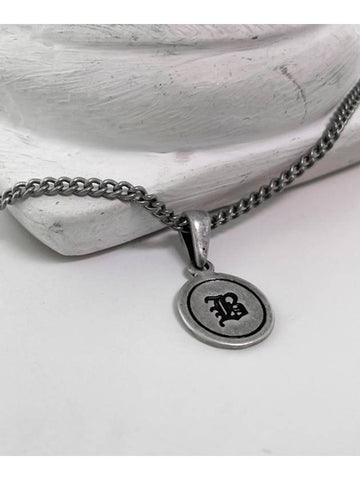 Classic Chain Coin Necklace Vintage Silver - BLESSED BULLET - BALAAN 1