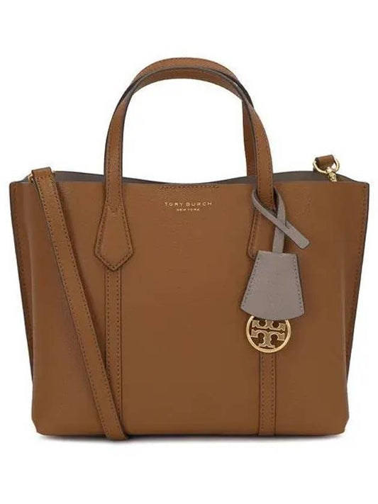Perry Triple Compartment Small Tote Bag Light Umber - TORY BURCH - BALAAN 2