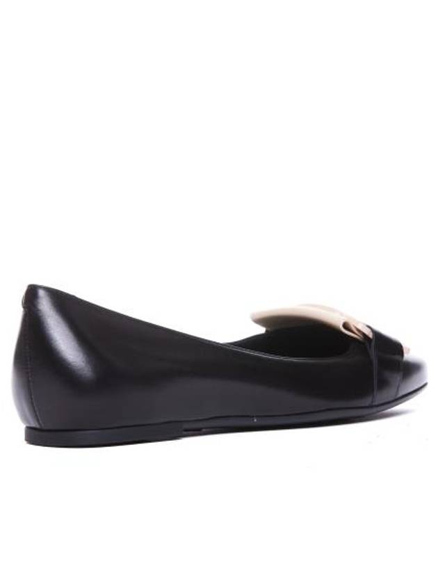 Kate Leather Ballerina Flat Black - TOD'S - BALAAN 3