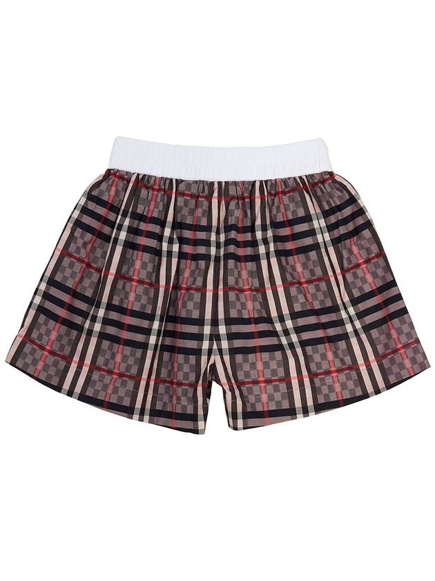 Kids Checkerboard Stretch Jacquard SYBIL 8048194 B1601 Shorts Adults can wear - BURBERRY - BALAAN 3