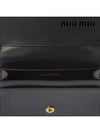 Matelasse Nappa Leather Half Wallet Black - MIU MIU - BALAAN 6