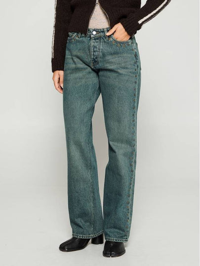 Wool Crowd Straight Jeans Greenish Denim - PALOMA WOOL - BALAAN 2