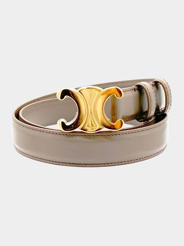 Triomphe Taurillon Medium Leather Belt Pebbled - CELINE - BALAAN 2