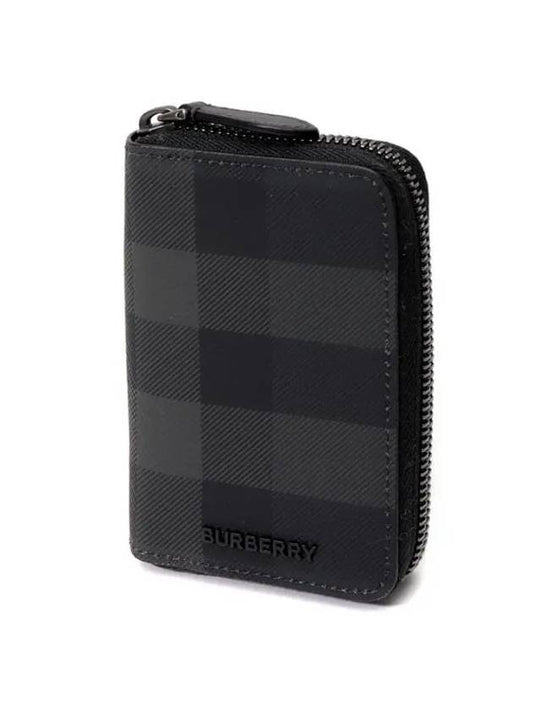 Wallet Checkered Zip Card Case 8079010 Checked Zip Card Wallet - BURBERRY - BALAAN 1