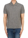 Men's Collar Cotton Blend Short Sleeve PK Shirt Black - THEORY - BALAAN 2
