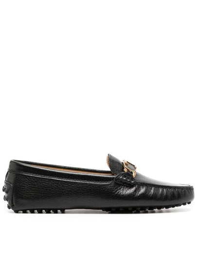 Women's Gommino Leather Driving Shoes Black - TOD'S - BALAAN 2