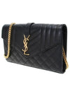 Cassandre Monogram Chain Cross Bag Black - SAINT LAURENT - BALAAN 3