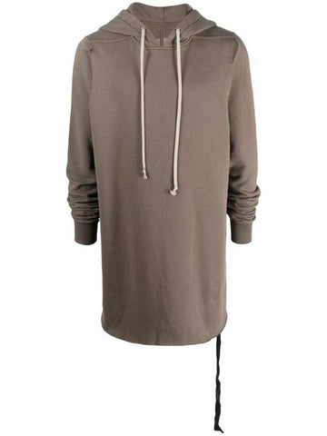 Cutout Drawstring Hoodie DU02C5294F - RICK OWENS - BALAAN 1