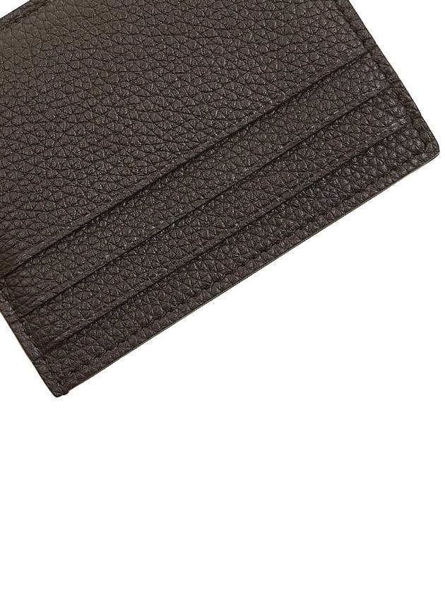 T Line Card Wallet Dark Brown - TOM FORD - BALAAN 8