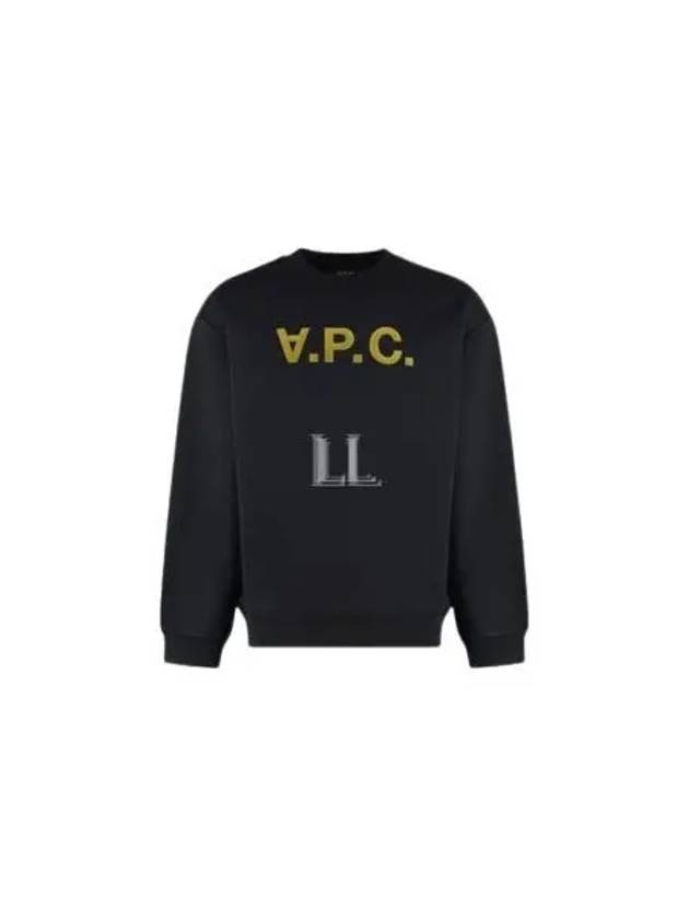 Logo Cotton Sweatshirt Black - A.P.C. - BALAAN 2