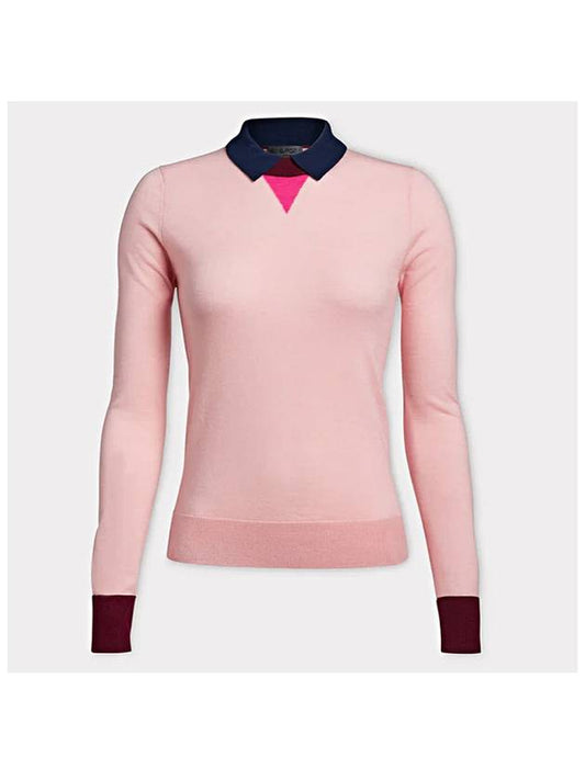 Long Sleeve Layered Polo Sweater - G/FORE - BALAAN 1