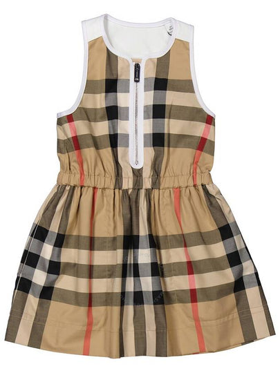 Kids Vintage Check Sleeveless Dress Beige - BURBERRY - BALAAN 2