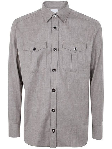 Pt01 Man Safari Shirt Regular Fit Clothing - PT01 - BALAAN 1