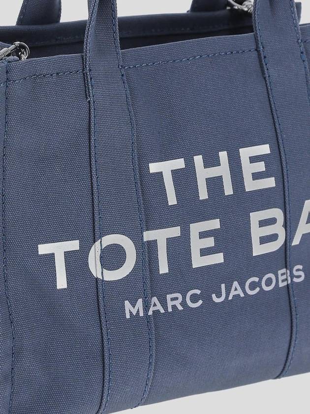 Logo Medium Canvas Tote Bag Blue - MARC JACOBS - BALAAN 5