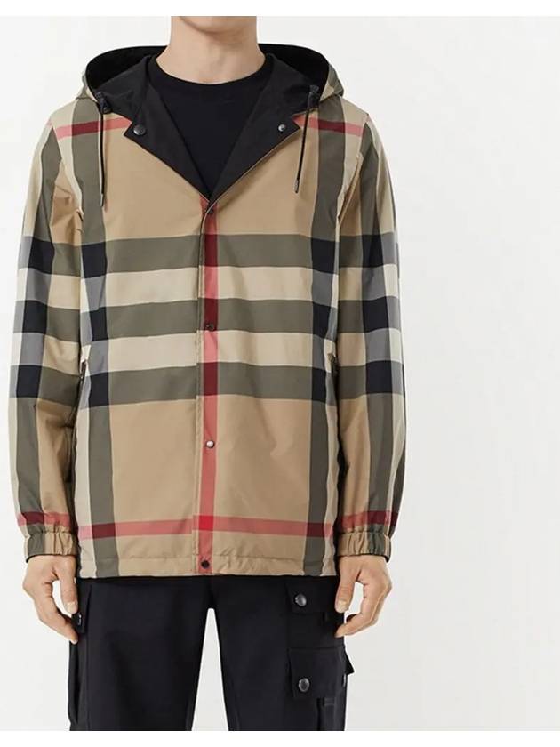 Reversible Check Hooded Jacket Archive Beige - BURBERRY - BALAAN 3