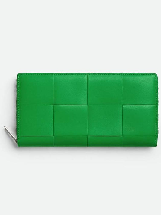 Intrecciato Zipper Long Wallet Green - BOTTEGA VENETA - BALAAN 2