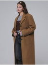 Single breasted Wool long coat Brown - OPENING SUNSHINE - BALAAN 3