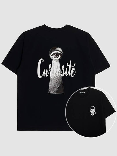 Curiosite Graphic Short Sleeve T-Shirt Black - KLOR - BALAAN 2