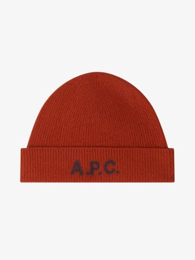 Harry Logo Print Wool Beanie Whiskey - A.P.C. - BALAAN 2