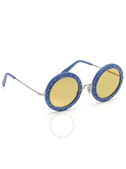 Philipp Plein Olivia Yellow Round Ladies Sunglasses P18A-WES0047-PCO002N-QLZK - PHILIPP PLEIN - BALAAN 2