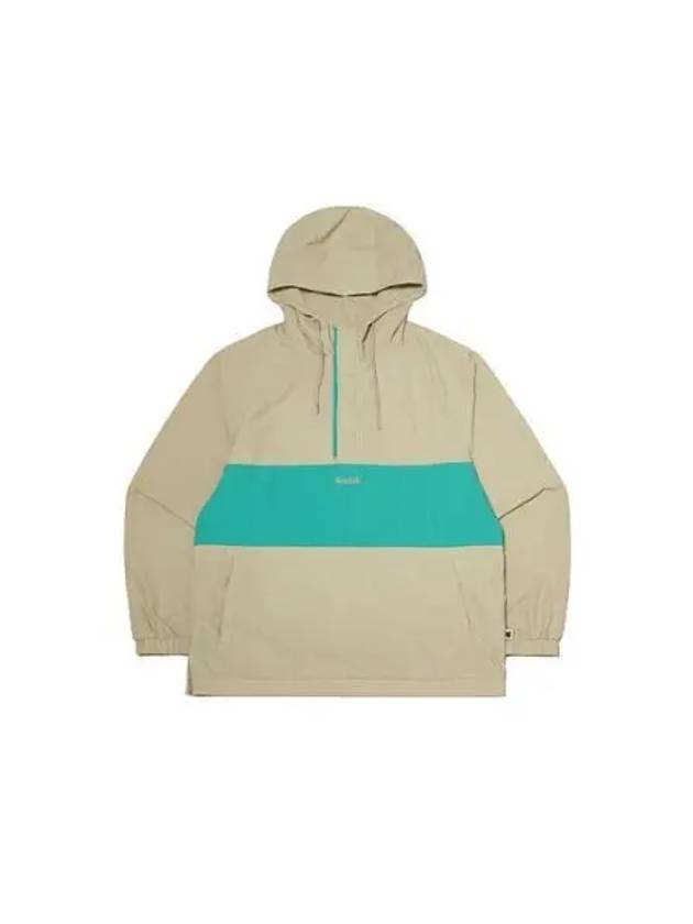 KODAK Apparel color block logo hooded anorak jacket BEIGE - KODO - BALAAN 1