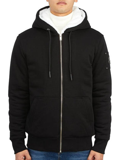 Classic Bunny Zip Up Hoodie White Lining Black - MOOSE KNUCKLES - BALAAN 2