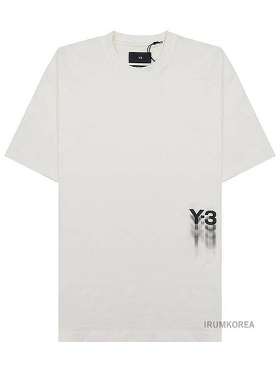 Logo Print Crew Neck Short Sleeve T-Shirt Off-White - Y-3 - BALAAN 2