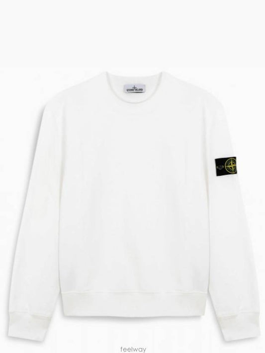 Wappen Patch Crewneck Sweatshirt White - STONE ISLAND - BALAAN 2