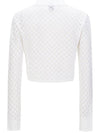 Runway Grid Unbalance Knit Cardigan White - ULKIN - BALAAN 4