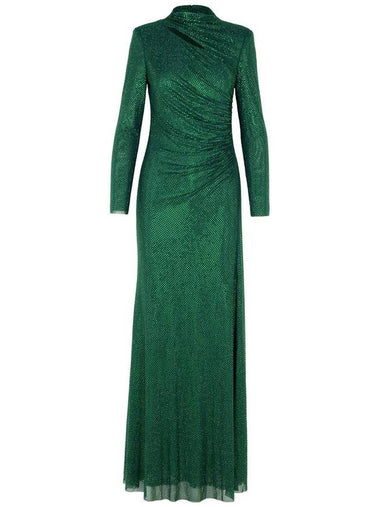 Self-Portrait 'Sequin' Green Polyester Dress - SELF PORTRAIT - BALAAN 1