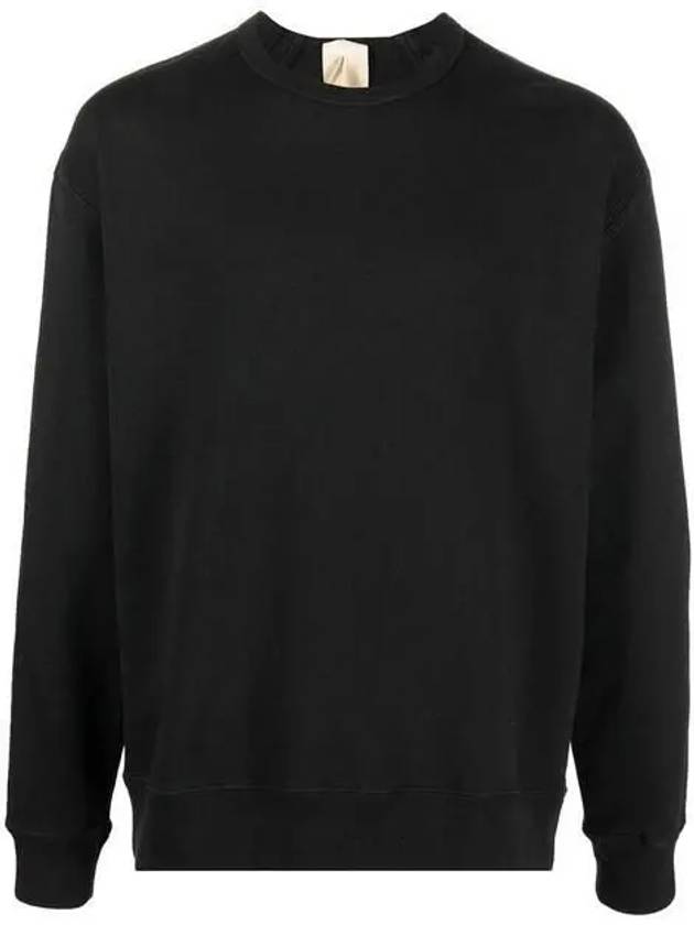 Men's Logo Patch Cotton Sweatshirt Black - TEN C - BALAAN 3