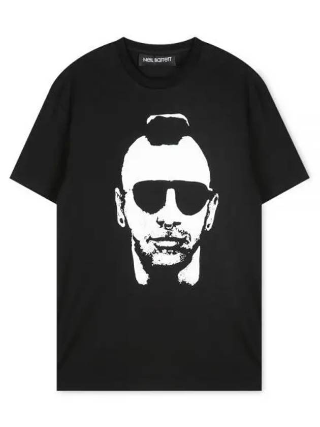 Mohican Gangster Short Sleeve T-Shirt Black - NEIL BARRETT - BALAAN 2