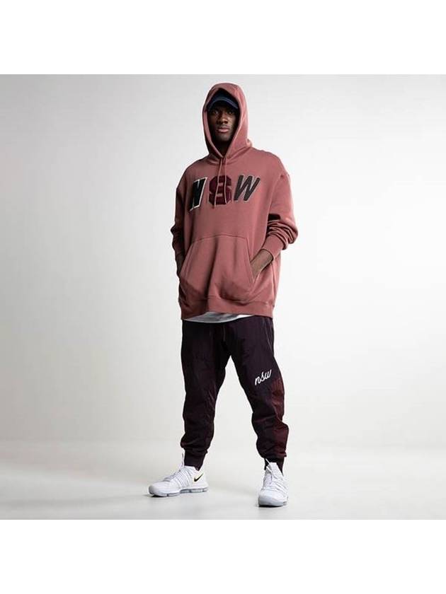 01943574236NSW Oversized Fleece Hooded TshirtDark Pink - NIKE - BALAAN 4