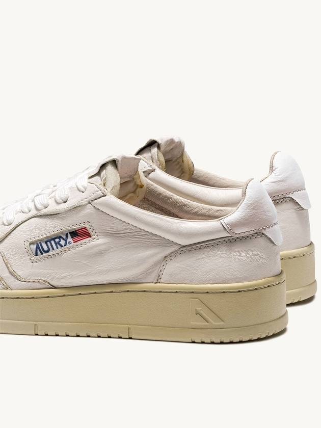 Medalist Goatskin Low Top Sneakers White - AUTRY - BALAAN 4