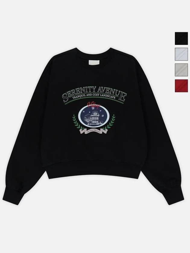 Serenity Haven Graphic Sweatshirt Black - LE SOLEIL MATINEE - BALAAN 2