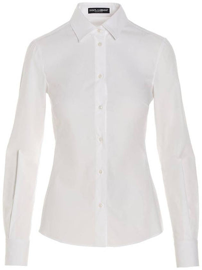 Cotton Long Sleeve Shirt F5G19TFUEEE - DOLCE&GABBANA - BALAAN 2