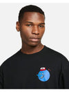 SB Globe Guy Short Sleeves T Shirt Black - NIKE - BALAAN 4