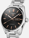 Carrera Gumplate Automatic 41mm Metal Watch Silver Black - TAG HEUER - BALAAN 5