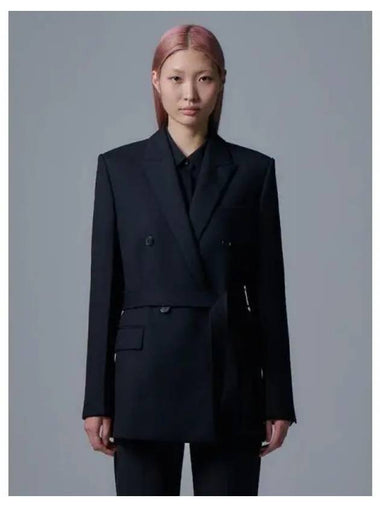 Double breasted belted jacket jumper black domestic product GM0024081983552 - JUUN.J - BALAAN 1