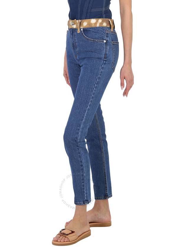 Burberry Blue Bambi Waisted High-rise Skinny Jeans, Waist Size 24" - BURBERRY - BALAAN 2